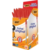 Bic Crystal Medium Red Box 50