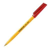 Staedtler Stick Ballpen Fine Red Box 10 Staedtler Stick Ballpen Fine Red Box 10