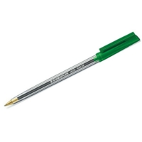 Staedtler Stick Ballpen Medium Green  Box 10