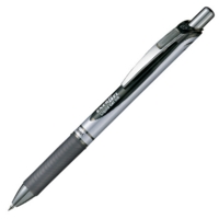 Pentel Energel XM Gel Retractable, Black,  Box 12