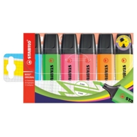 Stabilo Boss Highlighter Assorted Wallet of 6 Stabilo Boss Highlighter Assorted Wallet of 6