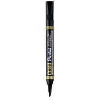 Pentel N850 Bullet Marker Black Pack 12