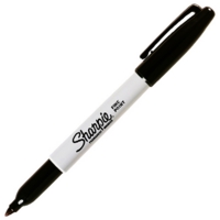 Sharpie Fine Markers, Black Box 12 Sharpie Fine Markers, Black Box 12