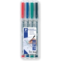 Staedtler Lumocolour Non Permanent 315 Medium, Wallet 4