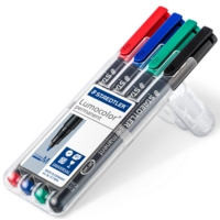 Staedtler Lumocolour Permanent 317 Medium, Wallet of 4