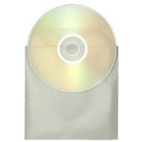 CD/DVD Clear Plastic Wallets Pack 100, 100 micron