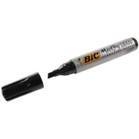 Bic 2300 Permanent Marker Chisel  Black  Box 12