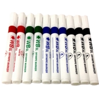 Whiteboard Marker, Bullet, Assorted, Box 10