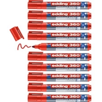 Edding 360 Drywipe Marker Red