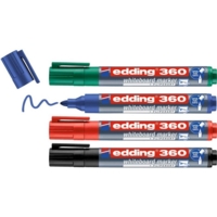 Edding 360 Drywipe Marker Assorted Wallet 4 4-360-4 Edding 360 Drywipe Marker Assorted Wallet 4 4-360-4