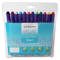 Manuscript Colour Markers Assorted Broad Pack 12 Manuscript Colour Markers Assorted Broad Pack 12