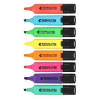 Square Highlighters Assorted Wallet of 8