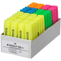 Square Highlighters Assorted, Box of 48