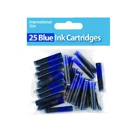 International Ink Cartridges, Blue, Pack 25