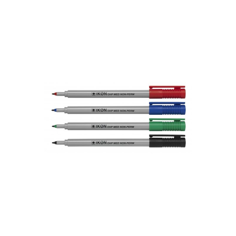 NONPermanent Markers, Medium Assorted Pack 4 Kingswood Office Supplies