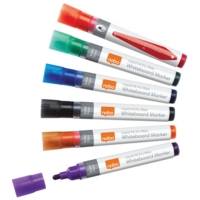 Nobo Liquid Ink Drymarker Assorted Wallet 6 Nobo Liquid Ink Drymarker Assorted Wallet 6