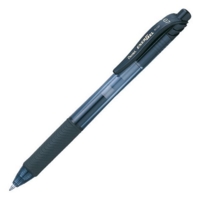 Pentel Energel X Medium BL107 Retractable, Black,  Box 12