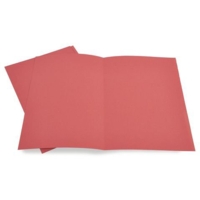 Square Cut Folders Light Weight, Red, Pack 100