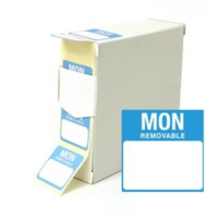 Removable Monday 25mm square 1000 per role/ 25x25mm