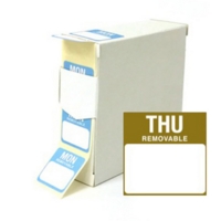 Removable Thursday 25mm square 1000 per role/ 25x25mm