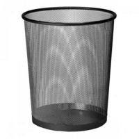 Mesh  Waste Bin, Black