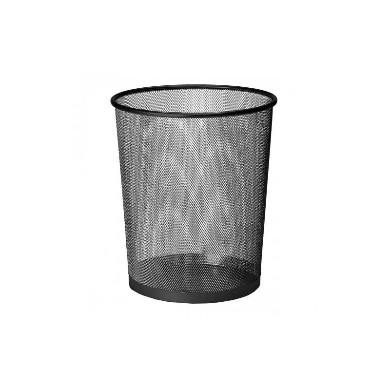 Mesh Waste Bin, Black Kingswood Office Supplies
