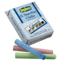 Chalk Coloured Sticks Pack 12