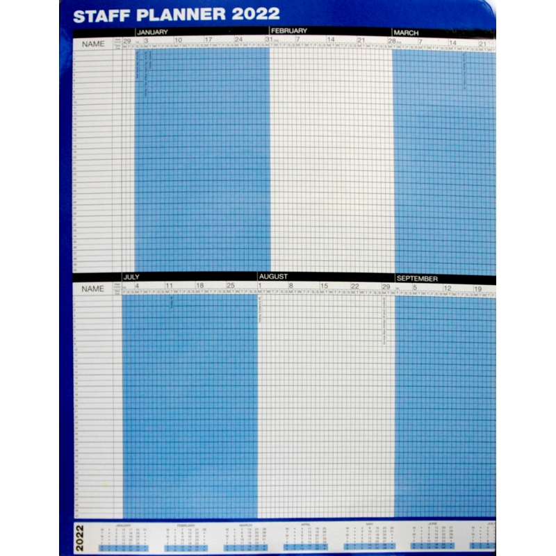 A1 Staff Planner Mounted 2023 Kingswood Office Supplies