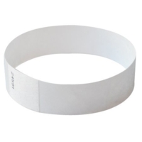 Tyvek Wristbands 19mm White, 1,000