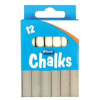 Chalk White Sticks Pack 12