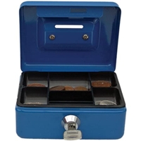 4" Cash Box, Coin Slot, Blue