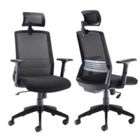 Denali  High Back Task Chair Black Fabric