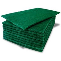 Green Abrasive Scourers Pack10