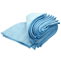 Microfibre Cloths,  Blue 400x400mm,   Pack 10