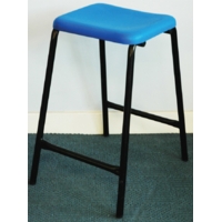 IT Suite Poly Stool 560mm Blue with Black Legs  AS2