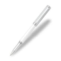 Intensity Ballpoint Pen - White Engraved Spiral &Chrome