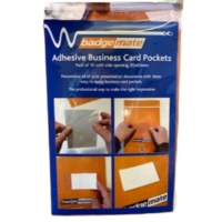 Business Card Self Adhesive Pocket, Pack10  60x95mm