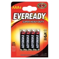Eveready Super Heavy Duty Batteries AAA  Pack 4  RO3B4UP