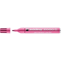 Edding 2000C Permanent Marker Bullet, Pink,  Box 10