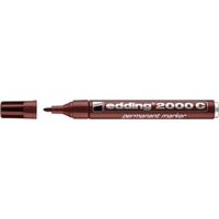 Edding 2000C Permanent Marker Bullet, Brown,  Box 10
