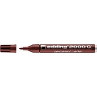 Edding 2000C Permanent Marker Bullet, Brown, Box 10 Edding 2000C Permanent Marker Bullet, Brown, Box 10