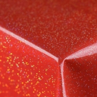 PVC Glitter Table Cover 1.4 x 1.7m Red