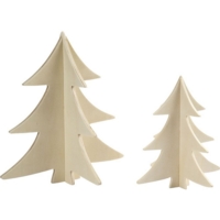 Wooden 3D Christmas Trees Wooden 3D Christmas Trees