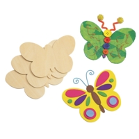 Wooden Butterfly Shapes X 12 Wooden Butterfly Shapes X 12