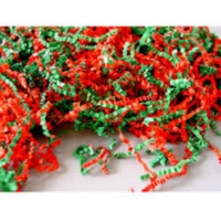 Wrinkle Paper Shreds 56g - Red Green Wrinkle Paper Shreds 56g - Red Green