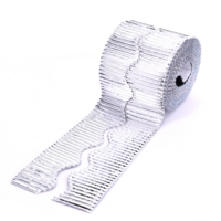 Metallic Bordette Silver Metallic Bordette Silver