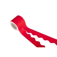 Scalloped Border Rolls 57mmx50m Red Scalloped Border Rolls 57mmx50m Red