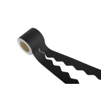 Scalloped Border Rolls 57mmx50m Black Scalloped Border Rolls 57mmx50m Black