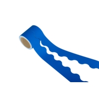 Card Scalloped Border Roll Blue 15m Card Scalloped Border Roll Blue 15m