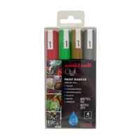 Uni-Ball Chalk Markers 4 Pack Christmas